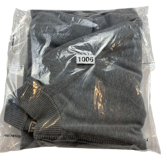 Duluth Trading Company Sweater Mens 3XL Gray Knit Cotton Long Sleeve Quarter Zip - Picture 11 of 11